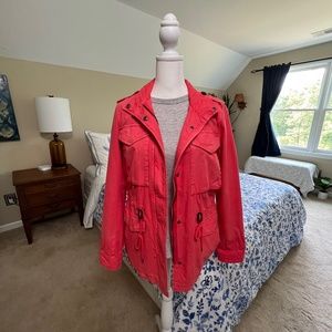 Women's Levi's® Lightweight Cotton Field Jacket Size XS in Coral